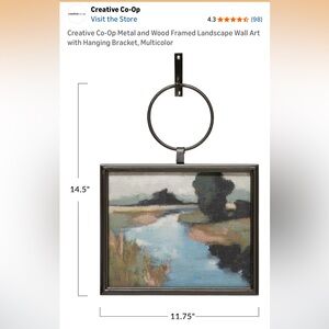 NWT Creative Co-op framed landscape art